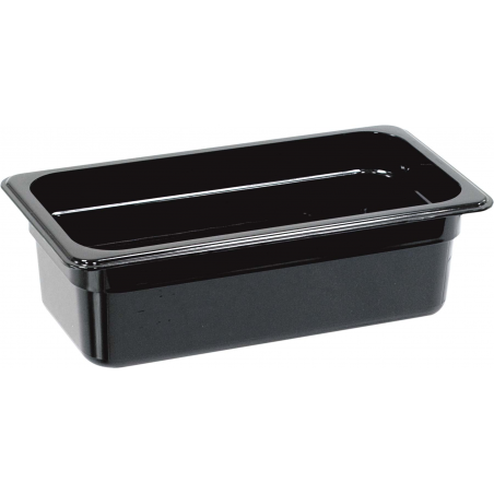 Tava gastronorm GN 1/3 100 policarbonat negru (325 x 176 mm)