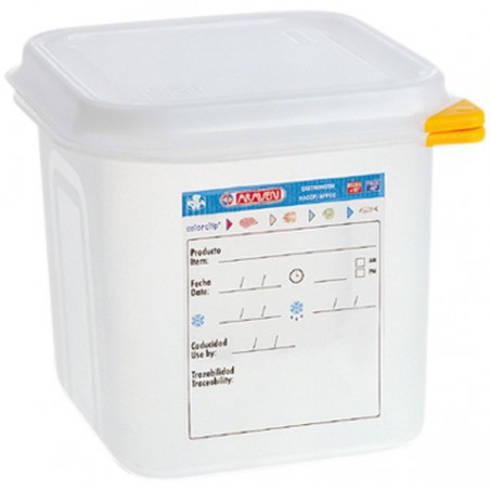 Caserola polipropilena cu capac ermetic GN 1/6 150  (176 x 162 mm)