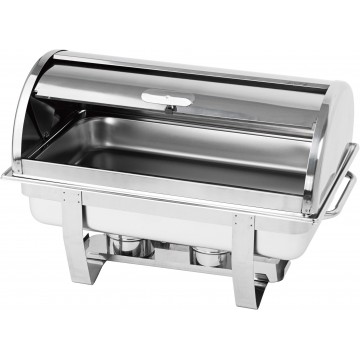 Chafing Dish din inox, seria ECO, capac Roll-top, GN 1/1, capacitate 9 l
