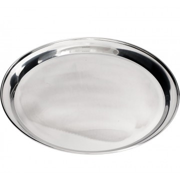 Tava servire rotunda, din inox, Ø 36 cm