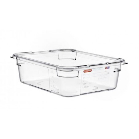 Caserola policarbonat, fara capac, GN 1/2, capacitate 5.95 l (325 x 265 x 100 mm), Araven