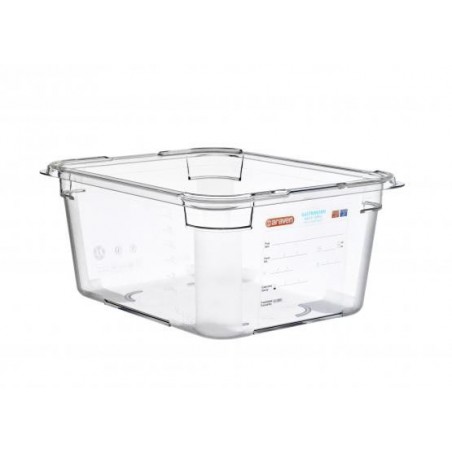 Caserola policarbonat, fara capac, GN 1/2, capacitate 9.0 l (325 x 265 x 150 mm), Araven